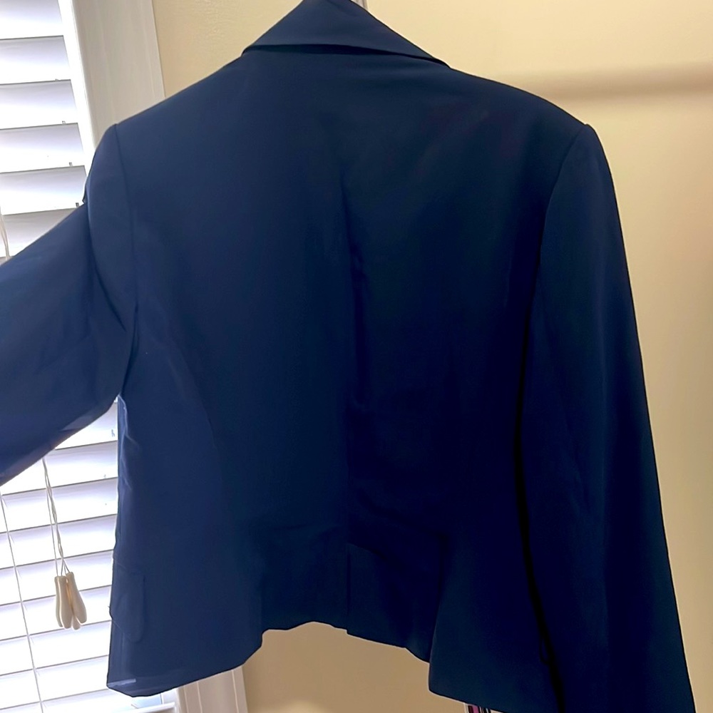Navy Blazer With Single Button Closure - image 2